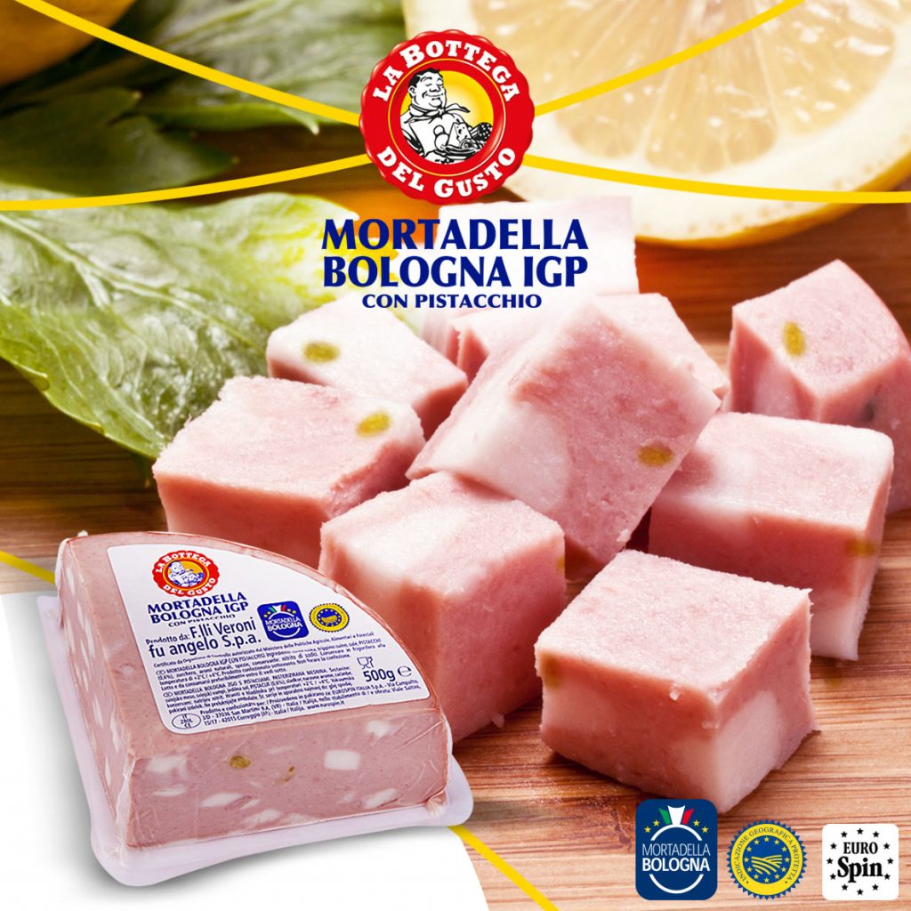 MORTADELLA BOLOGNA IGP con pistacchio Eurospin